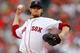 BOSTON, MA - JUNE 8: Clay Buchholz #11 of the Boston Red Sox throws against the Los Angeles Angels of Anaheim in the first inning during the second game of a doubleheader at Fenway Park on June 8, 2013 in Boston, Massachusetts. (Photo by Jim Rogash/Getty Images)