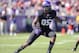 Oct 20, 2012; Fort Worth, TX, USA; TCU Horned Frogs defensive end Devonte Fields (95) defends against the Texas Tech Red Raiders offense during the game at Amon G. Carter Stadium. The Red Raiders defeated the Horned Frogs 56-53 in overtime. Mandatory Credit: Jerome Miron-USA TODAY Sports