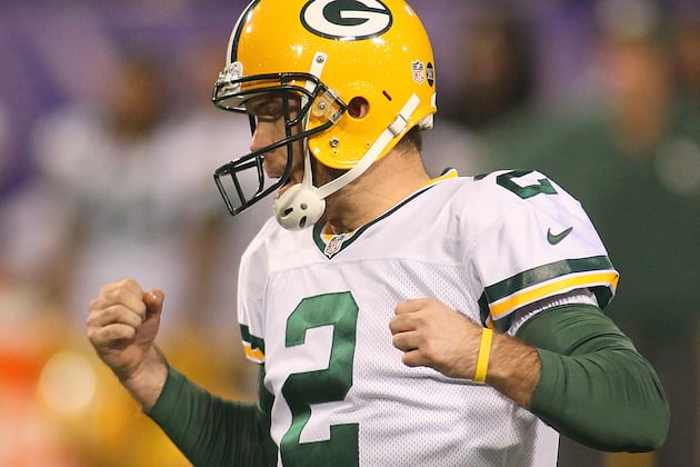 Packers Down to Just Mason Crosby at Kicker