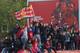 MANCHESTER, ENGLAND - MAY 13: Fans show their appreciation outside Old Trafford during the Manchester United Premier League winners parade on May 13, 2013 in Manchester, England. (Photo by Alex Livesey/Getty Images)
