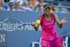 Victoria Duval keeps her eye on the ball during match at 2013 U.S. Open.