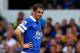 LIVERPOOL, ENGLAND - AUGUST 24: Leighton Baines of Everton watches on during the Barclays Premier League match between Everton and West Bromwich Albion at Goodison Park on August 24, 2013 in Liverpool, England (Photo by Paul Thomas/Getty Images)
