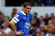 LIVERPOOL, ENGLAND - AUGUST 24: Leighton Baines of Everton watches on during the Barclays Premier League match between Everton and West Bromwich Albion at Goodison Park on August 24, 2013 in Liverpool, England (Photo by Paul Thomas/Getty Images)