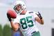 May 22, 2013; Florham Park, NJ, USA; New York Jets wide receiver Ryan Spadola (85) catches a pass during the New York Jets organized team activities at the Atlantic Health Jets Training Center. Mandatory Credit: Ed Mulholland-USA TODAY Sports
