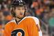 March 2, 2013; Philadelphia, PA, USA; Philadelphia Flyers center Sean Couturier (14) against the Ottawa Senators during the third period at the Wells Fargo Center. The Flyers defeated the Senators, 2-1. Mandatory Credit: Eric Hartline-USA TODAY Sports