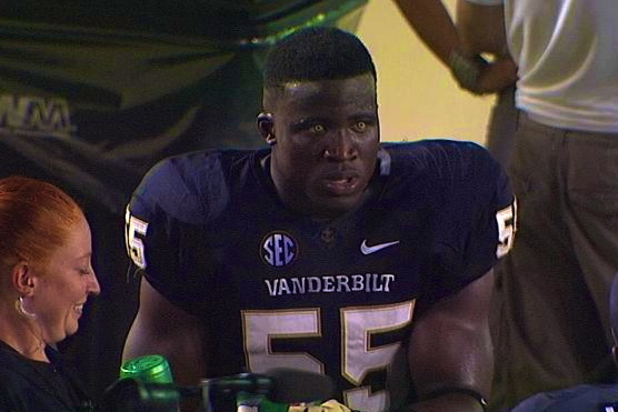 Vanderbilt DE Caleb Azubike Has Some Terrifying Contacts