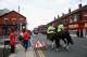 LIVERPOOL, ENGLAND - AUGUST 17: Police on horseback patrol the streets around Anfield stadium as fans make their way to the Barclays Premier League match between Liverpool and Stoke City at Anfield on August 17, 2013 in Liverpool, England. (Photo by Clive Brunskill/Getty Images)