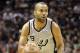 May 19, 2013; San Antonio, TX, USA; San Antonio Spurs point guard Tony Parker (9) drives the ball during the first quarter against the Memphis Grizzlies in game one of the Western Conference finals of the 2013 NBA Playoffs at AT&T Center. Mandatory Credit: Troy Taormina-USA TODAY Sports