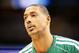 Feb 19, 2013; Denver, CO, USA; Boston Celtics center Fab Melo (13) warming up before the first half against the Denver Nuggets at the Pepsi Center. The Nuggets won 97-90. Mandatory Credit: Chris Humphreys-USA TODAY Sports