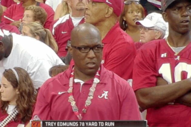 Alabama Fans Don't Know How to React to Giving Up a Long Touchdown