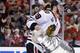 Jun 24, 2013; Boston, MA, USA; Chicago Blackhawks center Jonathan Toews (19) skates with the Stanley Cup after game six of the 2013 Stanley Cup Final against the Boston Bruins at TD Garden. The Blackhawks won 3-2 to win the series four games to two. Mandatory Credit: Greg M. Cooper-USA TODAY Sports