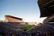 Aug 31, 2013; Seattle, WA, USA; Boise State Broncos kicker Dan Goodale (41) kicks off to the Washington Huskies to start the first game at the newly renovated Husky Stadium. Mandatory Credit: Steven Bisig-USA TODAY Sports