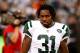 Aug. 18, 2013; East Rutherford, NJ, USA; New York Jets cornerback Antonio Cromartie (31) before the game against the Jacksonville Jaguars at MetLife Stadium. Mandatory Credit: Debby Wong-USA TODAY Sports