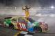 HAMPTON, GA - SEPTEMBER 01: Kyle Busch, driver of the #18 M&M's Toyota, celebrates after winning the NASCAR Sprint Cup Series AdvoCare 500 at Atlanta Motor Speedway on September 1, 2013 in Hampton, Georgia. (Photo by Matt Sullivan/Getty Images)