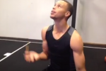 Watch: Curry Juggles Waffle Fries While Dribbling