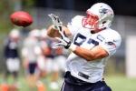 Gronk in Full Pads at Pats' Practice