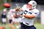 Gronk in Full Pads at Pats' Practice