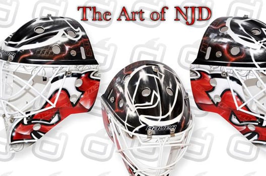 PHOTO: Cory Schneider's New Devils Mask Is Pretty Slick