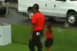 Video: Tiger's Daughter Also Wears Red and Black
