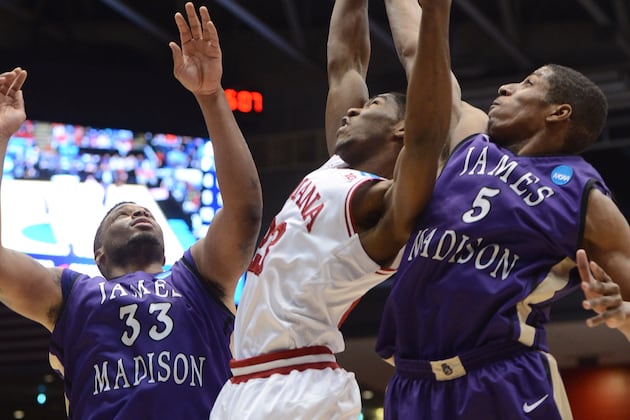 James Madison's New Basketball Floor Features Plenty of Duke Dog
