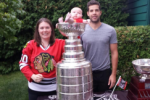 Corey Crawford Puts His Baby in the Stanley Cup