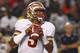 PITTSBURGH, PA - SEPTEMBER 02: Jameis Winston #5 of the Florida State Seminoles drops back to pass in the first half against the Pittsburgh Panthers during the game on September 2, 2013 at Heinz Field in Pittsburgh, Pennsylvania. (Photo by Justin K. Aller/Getty Images)