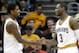 October 23, 2012; Cleveland, OH USA: Cleveland Cavaliers point guard Kyrie Irving (2) and guard Dion Waiters shake hands during a preseason game against the Indiana Pacers at Quicken Loans Arena. Mandatory Credit: Eric P. Mull-USPRESSWIRE