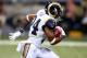 Oct 21, 2012; St. Louis, MO, USA; St. Louis Rams running back Isaiah Pead (24) returns the ball against the Green Bay Packers during the second half at Edward Jones Dome. The Packers defeated the Rams 30-20. Mandatory Credit: Scott Kane-USA TODAY Sports