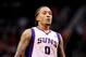 Apr 5, 2013; Phoenix, AZ, USA; Phoenix Suns forward Michael Beasley (0) reacts on the court against the Golden State Warriors in the secound half at US Airways Center. The Warriors defeated the Suns 111-107. Mandatory Credit: Jennifer Stewart-USA TODAY Sports
