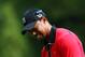 NORTON, MA - SEPTEMBER 02: Tiger Woods reacts after missing a putt for par on the 14th green during the final round of the Deutsche Bank Championship at TPC Boston on September 2, 2013 in Norton, Massachusetts. (Photo by Andy Lyons/Getty Images)
