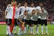 WARSAW, POLAND - JUNE 28: (L-R back row) Holger Badstuber, Manuel Neuer, Toni Kroos, Mats Hummels, Mario Gomez, Sami Khedira and Jerome Boateng (L-R front row) Philipp Lahm, Lukas Podolski, Bastian Schweinsteiger and Mesut Ozil of Germany line up for a team photograph before during the UEFA EURO 2012 semi final match between Germany and Italy at the National Stadium on June 28, 2012 in Warsaw, Poland. (Photo by Joern Pollex/Getty Images)