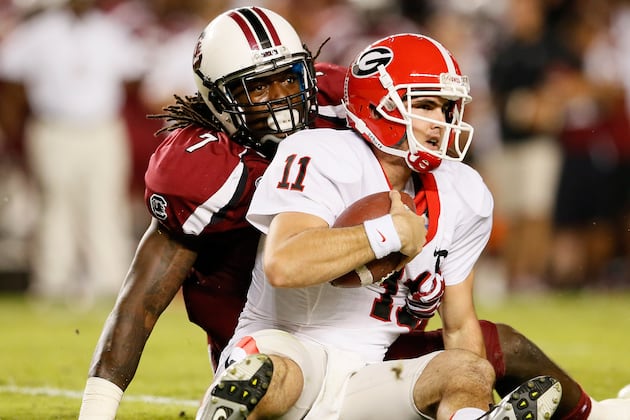 Aaron Murray Discusses Matchup with Jadeveon Clowney