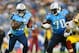 Aug 8, 2013; Nashville, TN, USA; Tennessee Titans running back Shonn Greene (23) follows a block by guard Chance Warmack (70) against the Washington Redskins during the first half at LP Field. Mandatory Credit: Don McPeak-USA TODAY Sports