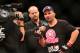 Sep 4, 2013; Belo Horizonte, BRAZIL; Glover Teixeira celebrates defeating Ryan Bader (not pictured) during UFC Fight Night at Mineirinho Arena. Mandatory Credit: Jason Silva-USA TODAY Sports