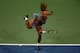 NEW YORK, NY - SEPTEMBER 03: Serena Williams of United States of America serves during her women's singles quarter-final match against Carla Suarez Navarro of Spain on Day Nine of the 2013 US Open at USTA Billie Jean King National Tennis Center on September 3, 2013 in the Flushing neighborhood of the Queens borough of New York City. (Photo by Clive Brunskill/Getty Images)