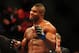 Dec 30, 2011; Las Vegas, NV, USA; UFC fighter Alistair Overeem celebrates after defeating Brock Lesnar (not pictured) during a heavyweight bout at UFC 141 at the MGM Grand Garden event center. Mandatory Credit: Mark J. Rebilas-USA TODAY Sports