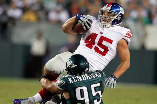 Giants FB Henry Hynoski to Likely Miss the Opener vs. Cowboys