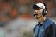 Aug 29, 2013; Miami Gardens, FL, USA; Miami Dolphins head coach Joe Philbin looks on during the second quarter against the New Orleans Saints at Sun Life Stadium. Mandatory Credit: Steve Mitchell-USA TODAY Sports