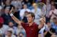 Sep 4, 2013; New York, NY, USA; Richard Gasquet (FRA) celebrates after defeating David Ferrer (ESP) on day ten of the 2013 US Open at USTA Billie Jean King National Tennis Center. Mandatory Credit: Robert Deutsch-USA TODAY Sports