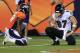 DENVER, CO - SEPTEMBER 5: Dallas Clark #87 of the Baltimore Ravens reacts following an incomplete pass in the second quarter against the Denver Broncos during the game at Sports Authority Field at Mile High on September 5, 2013 in Denver Colorado. (Photo by Doug Pensinger/Getty Images)