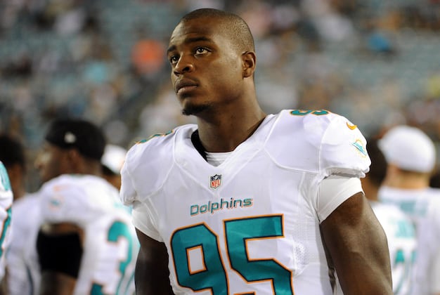 Miami Dolphins rookie Dion Jordan, once a tight end, has...