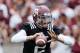 COLLEGE STATION, TX - APRIL 13: Texas A&M Aggies quarterback Johnny Manziel #2 looks to pass during the Maroon & White spring football game at Kyle Field on April 13, 2013 in College Station, Texas. (Photo by Scott Halleran/Getty Images)