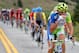 PITKIN COUNTY, CO - AUGUST 23: Vincenzo Nibali of Italy riding for Liquigas-Cannondale has a snack as he rides on the front of the peloton during stage four of the USA Pro Challenge from Aspen to Beaver Creek on August 23, 2012 in Pitkin County, Colorado. (Photo by Doug Pensinger/Getty Images)