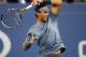 Sep 4, 2013; New York, NY, USA; Rafael Nadal (ESP) returns a shot against Tommy Robredo (ESP) on day ten of the 2013 US Open at USTA Billie Jean King National Tennis Center. Mandatory Credit: Jerry Lai-USA TODAY Sports