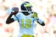 TAMPA, FL - JANUARY 1: Quarterback Devin Gardner #12 of the Michigan Wolverines passes in the fourth quarter against the South Carolina Gamecocks in the Outback Bowl January 1, 2013 at Raymond James Stadium in Tampa, Florida. South Carolina won 33 - 28. (Photo by Al Messerschmidt/Getty Images)