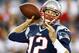FOXBORO, MA - AUGUST 16: Tom Brady #12 of the New England Patriots throws a pass against the Tampa Bay Buccaneers during the game at Gillette Stadium on August 16, 2013 in Foxboro, Massachusetts. (Photo by Jared Wickerham/Getty Images)