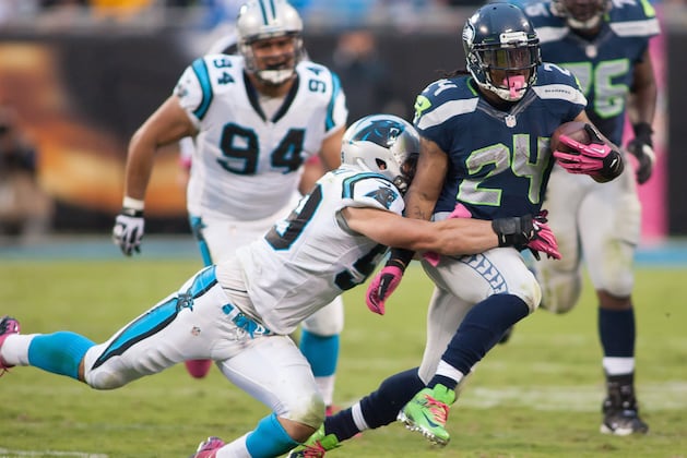 Panthers Defense Looks to Stop Seahawks Running Game