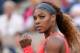 Sep 6, 2013; New York, NY, USA; Serena Williams (USA) reacts during her match against Li Na (CHN) on day twelve of the 2013 US Open at USTA Billie Jean King National Tennis Center. Mandatory Credit: Robert Deutsch-USA TODAY Sports