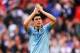 LONDON, ENGLAND - APRIL 14: Gareth Barry of Manchester City celebrates victory in the FA Cup with Budweiser Semi Final match between Chelsea and Manchester City at Wembley Stadium on April 14, 2013 in London, England. (Photo by Mike Hewitt/Getty Images)