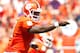 CLEMSON, SC - SEPTEMBER 7: Tajh Boyd #10 of the Clemson Tigers calls a play during the game against the South Carolina State Bulldogs at Memorial Stadium on September 7, 2013 in Clemson, South Carolina. (Photo by Tyler Smith/Getty Images)